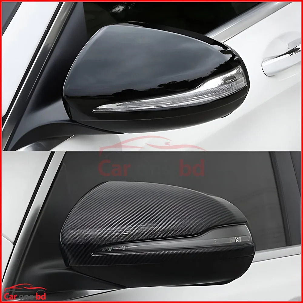 Carbon Fiber Side Mirror Cover Trim 2 pcs Set