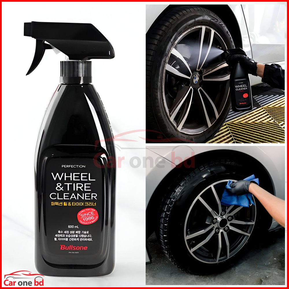 Bullsone Tire and Wheel Cleaner 600ml – Deep Cleaning Formula for Car Tire & Wheels