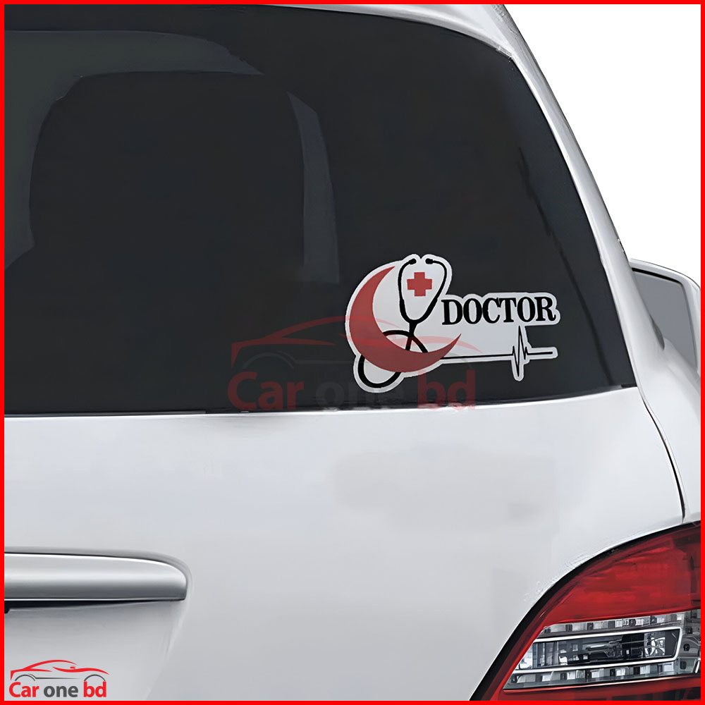 Doctor Sticker for Car – Medical Symbol Decal