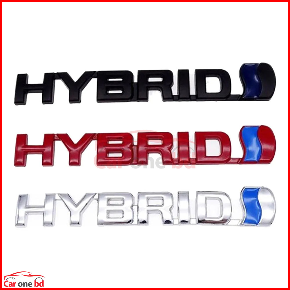 3D Metal Hybrid Car Emblem – Durable Chrome Logo Badge for Vehicle Branding