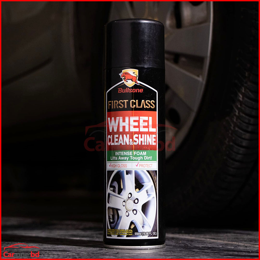 Bullsone Tire Clean & Shine Spray – Cleans, Shines, and Protects Tires Instantly