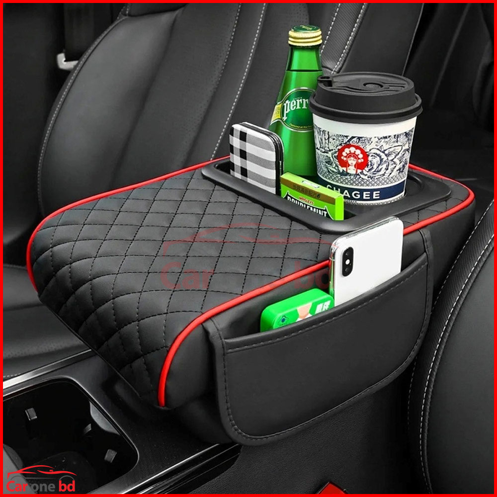 Premium Car Armrest with Built-in Cup Holder – Universal Fit & Extra Storage