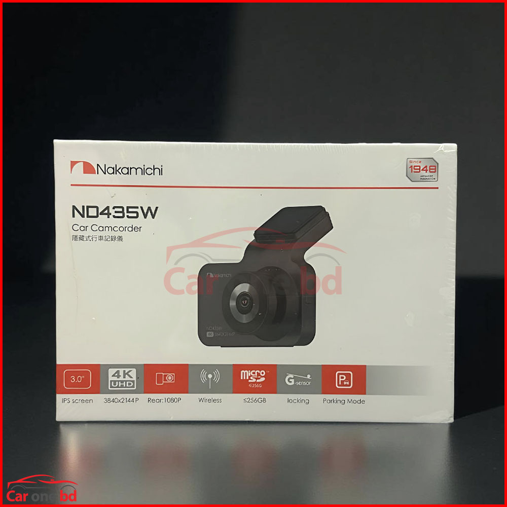 Nakamichi ND435W 4K UHD Dual Dash Cam – Front & Rear Car Camera with Night Vision & Parking Mode