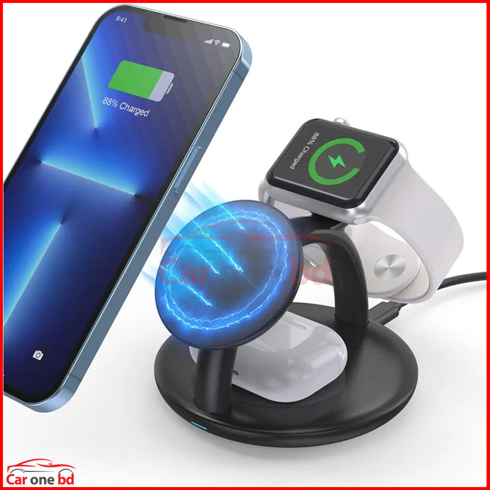 Choetech T587-F Wireless Charger | 3-in-1 Magnetic Charger for Apple Devices