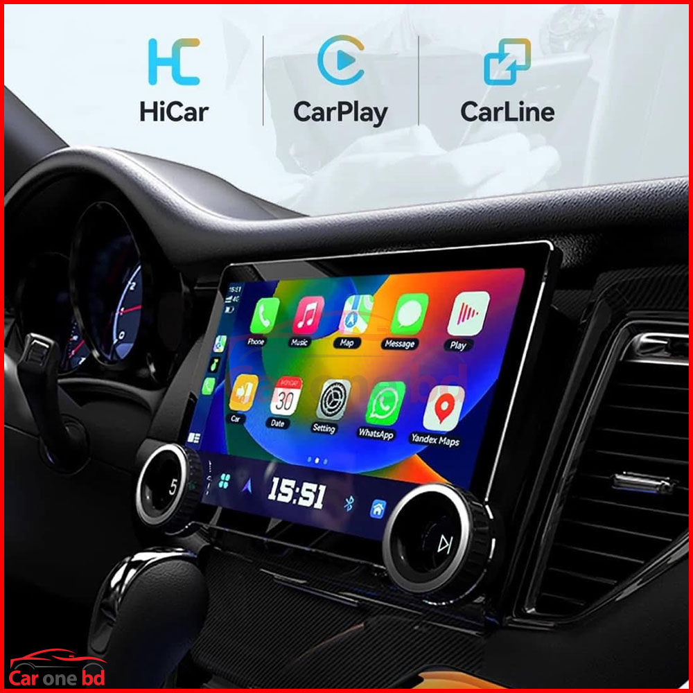 Diamond 2K 11.8 inch Dual Knobs Car Android Player RAM-4GB, ROM-64GB, Carplay & Android Auto, 2K Display and Sim Supported