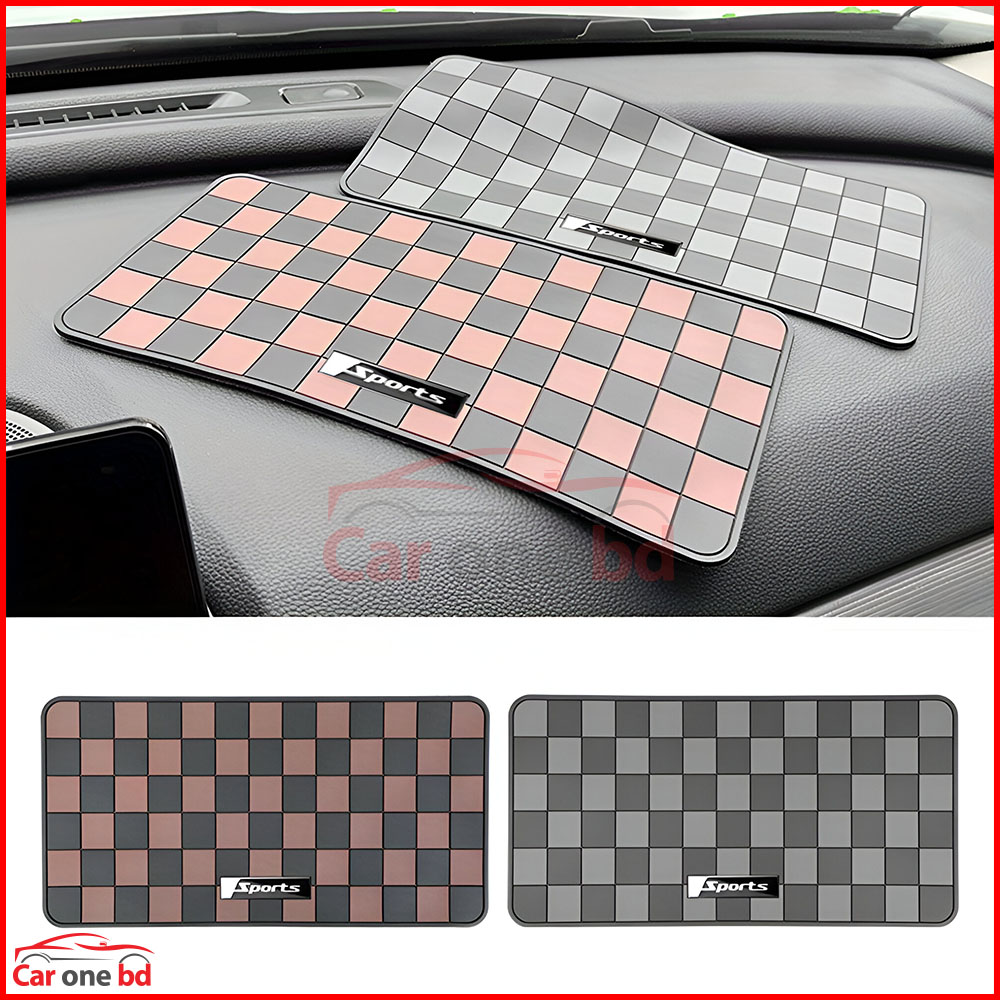 Sports Car Dashboard Phone Mat – Non-Slip Silicone Pad for Mobile & Accessories