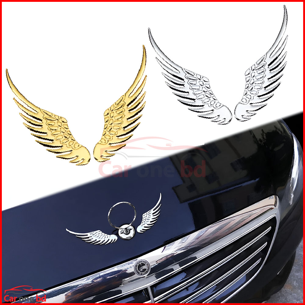 3D Metal Angel Wing Car Stylish Stickers 2pcs