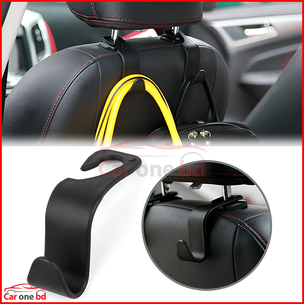 Car Back Seat Hanger Hook (1 Pair) – Space-Saving Organizer for Bags & Groceries
