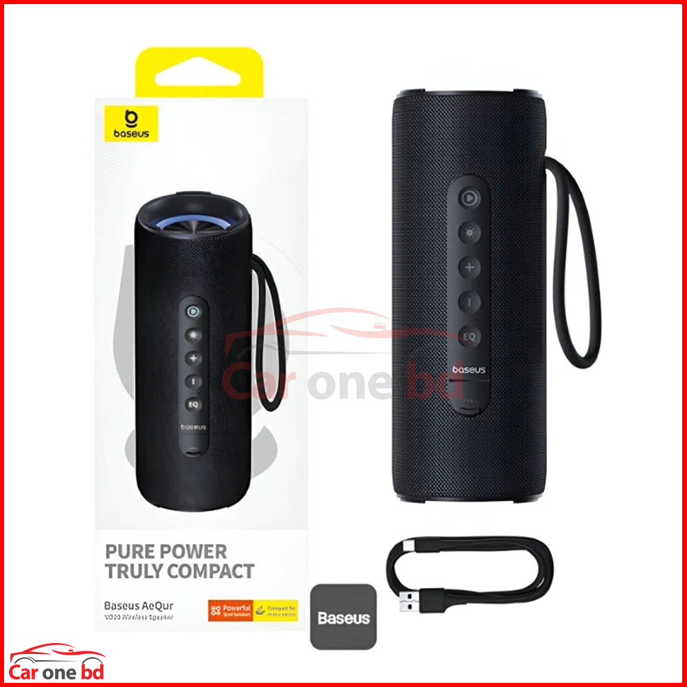 Baseus AeQur VO20 Bluetooth Speaker – Powerful Sound with Compact Design & RGB Light