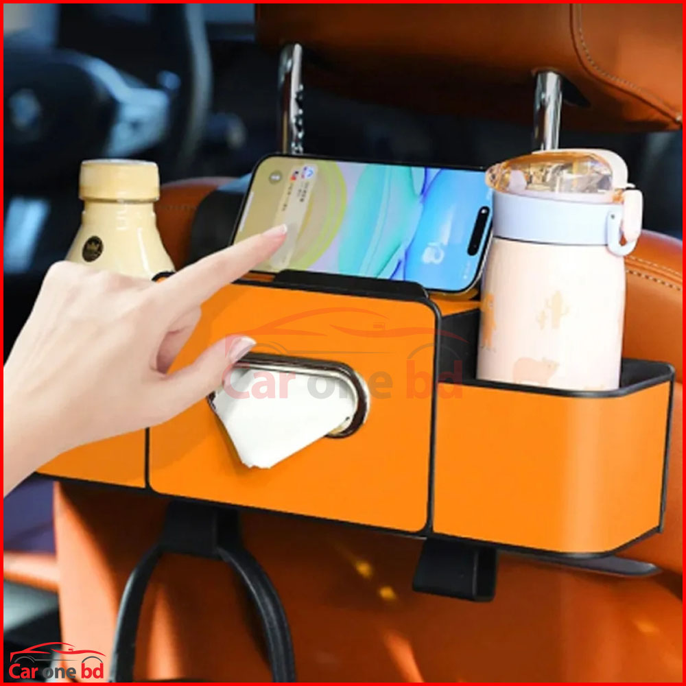 Multi-Functional Car Back Seat Tissue Box Holder – Organizer & Dispenser