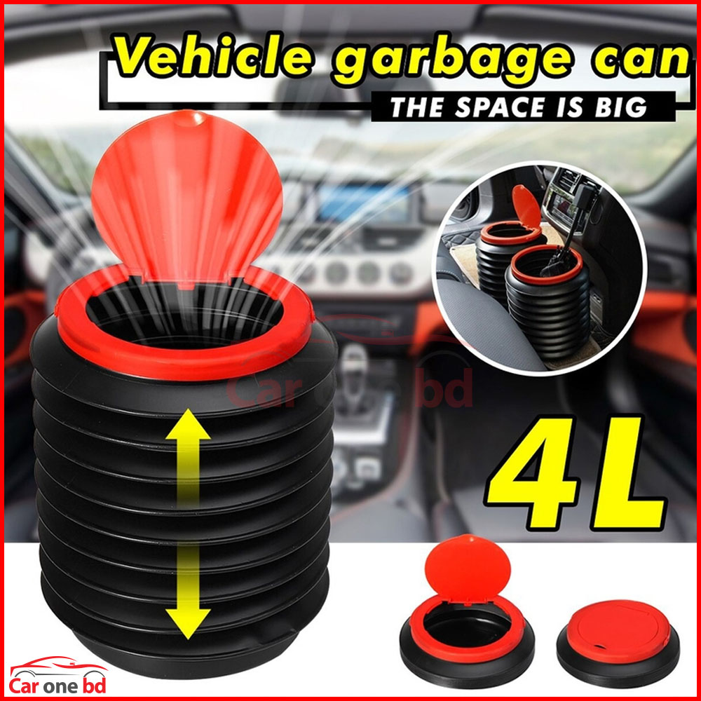 Car Folding Bucket 4L – Compact Mini Trash Bin for Car & Outdoor Use