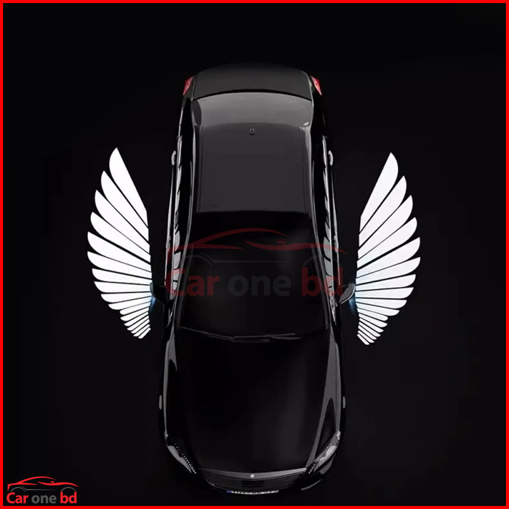 Car Door Welcome Light with Angel Wings – LED Projector Courtesy Lamp for Stylish Entry Lighting