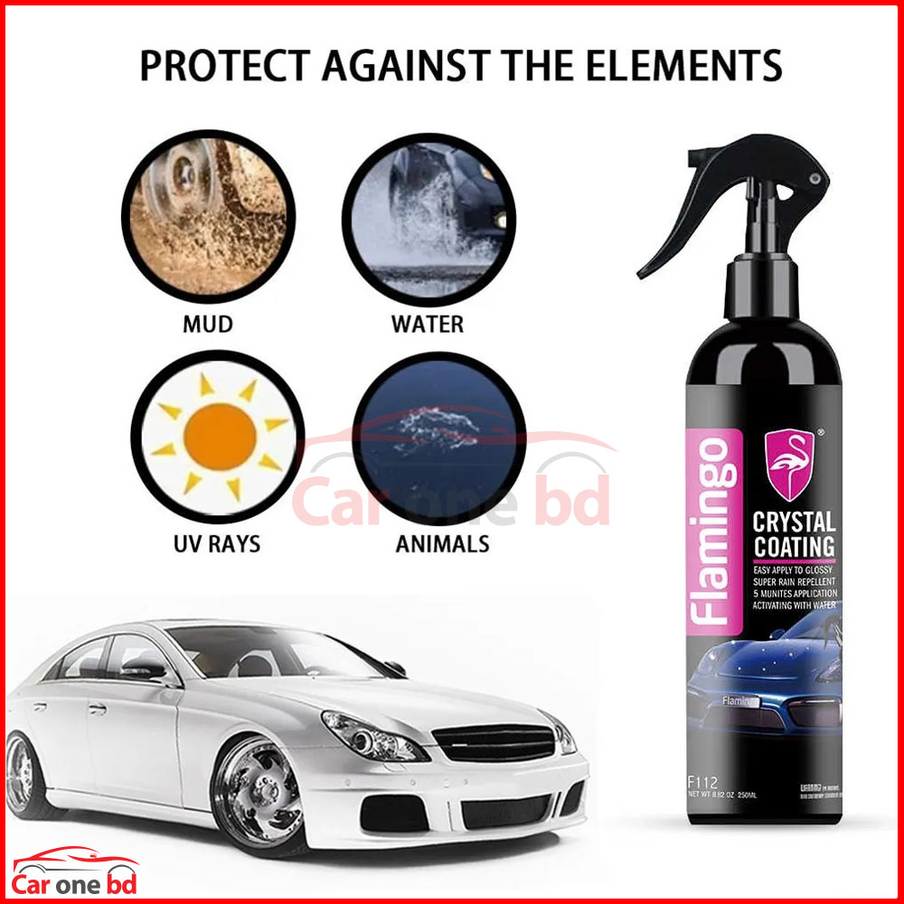 Flamingo Crystal Coating 250ml – Long-Lasting Shine & Paint Protection