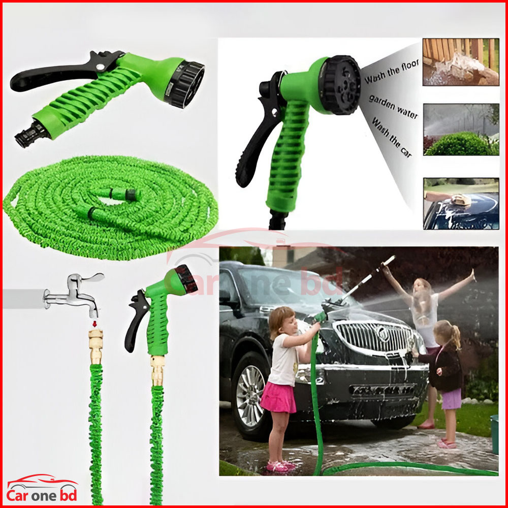 Car Washing Magic Hose Pipe – Expandable & Flexible Water Pipe with Spray Nozzle