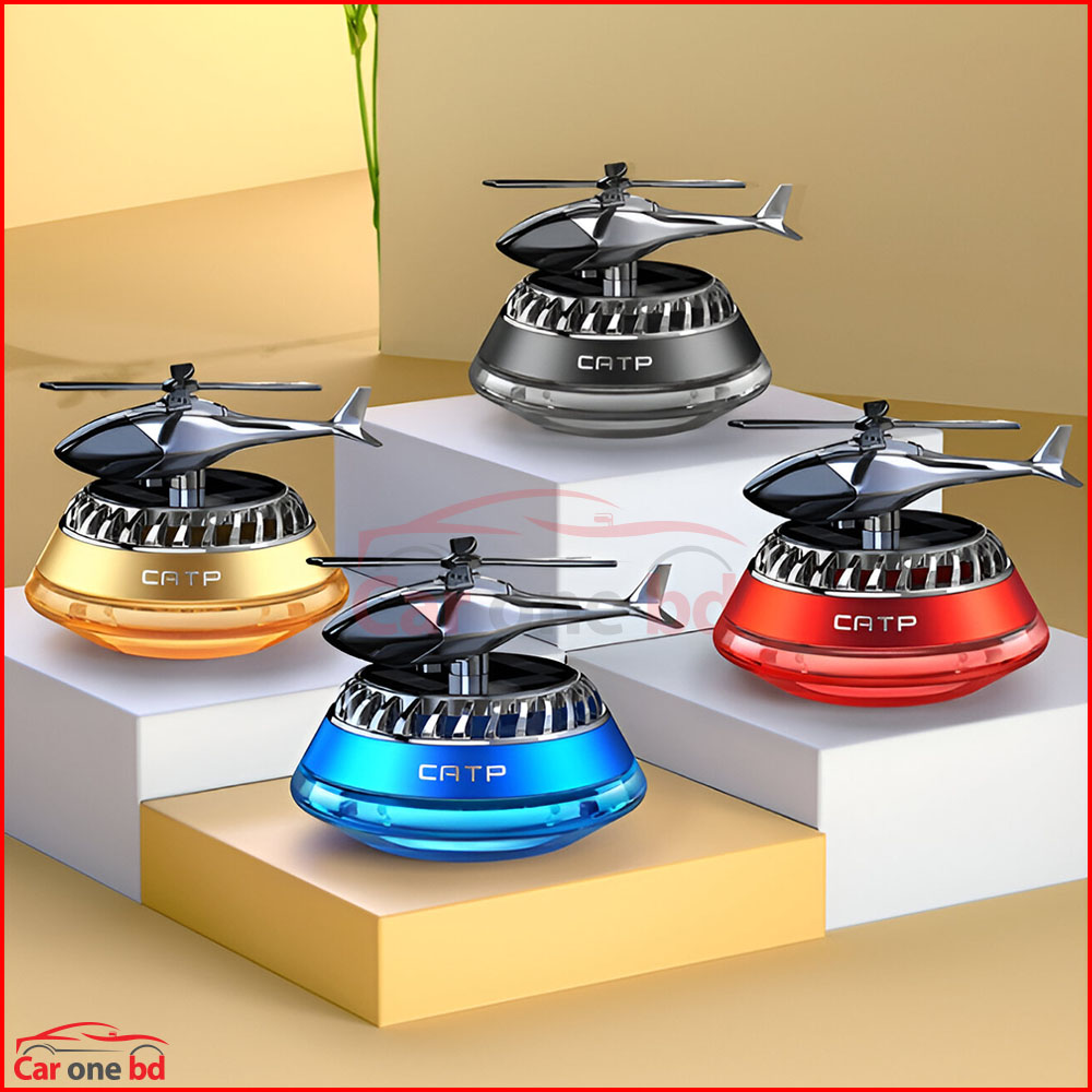 Solar Helicopter Car Perfume Diffuser – Stylish & Eco-Friendly Air Freshener