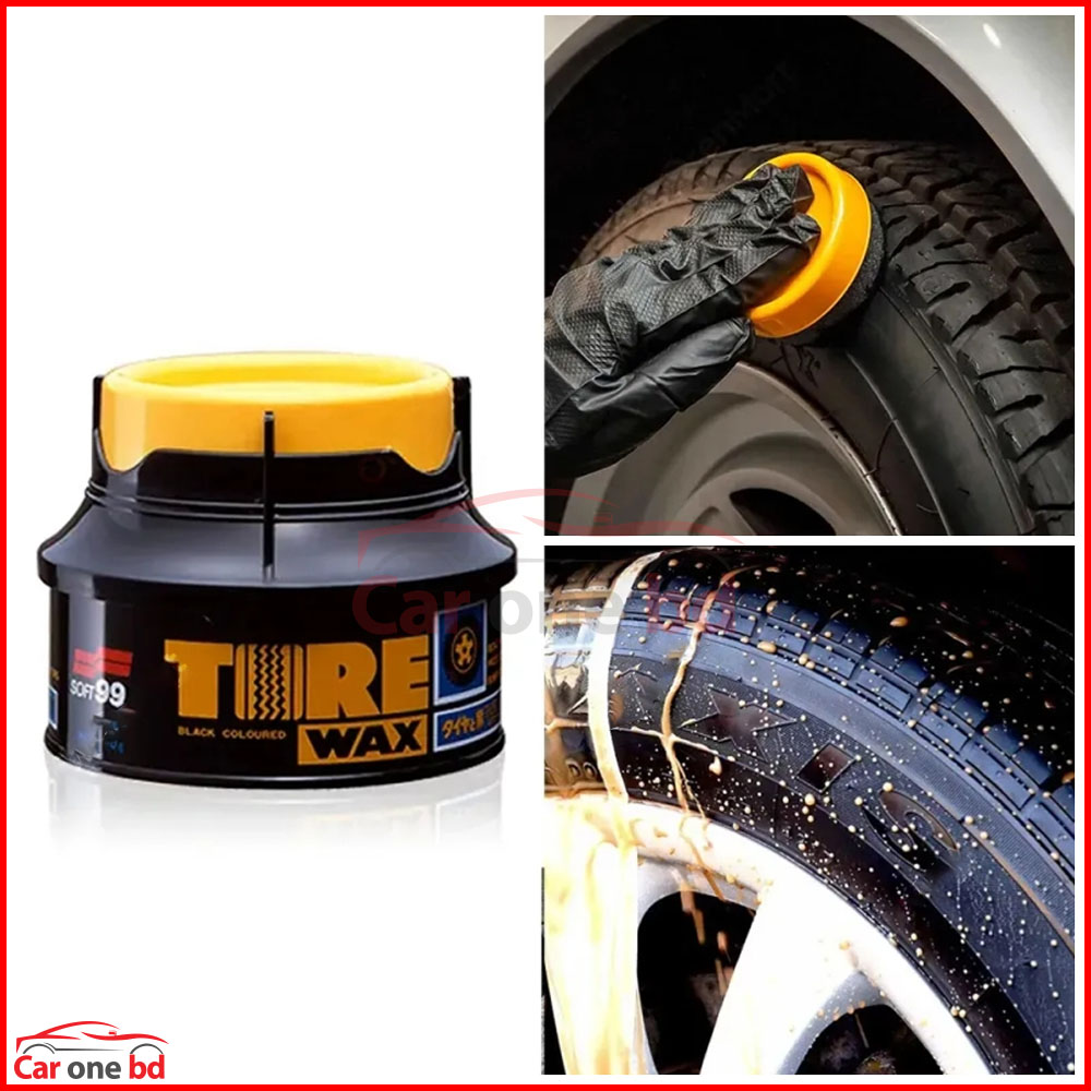 SOFT99 Tire Wax – Deep Black Finish with Superior Tire Protection