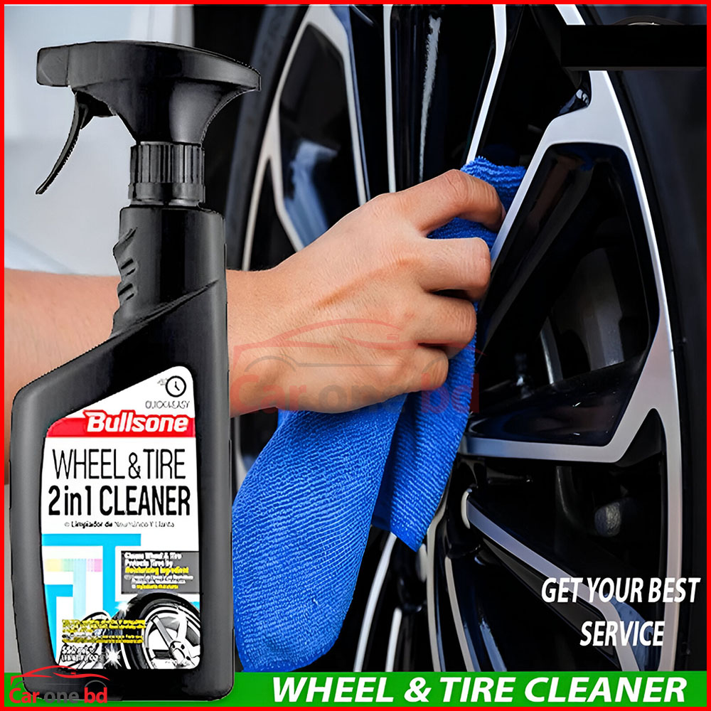 Bullsone Wheel & Tire 2-in-1 Cleaner – Deep Clean & Shine in One Step