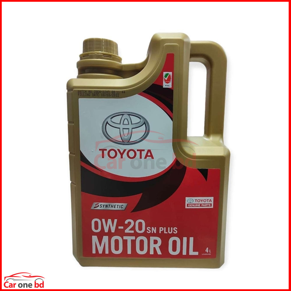 Toyota Motor Oil 0W-20 SN plus Full Synthetic 4L