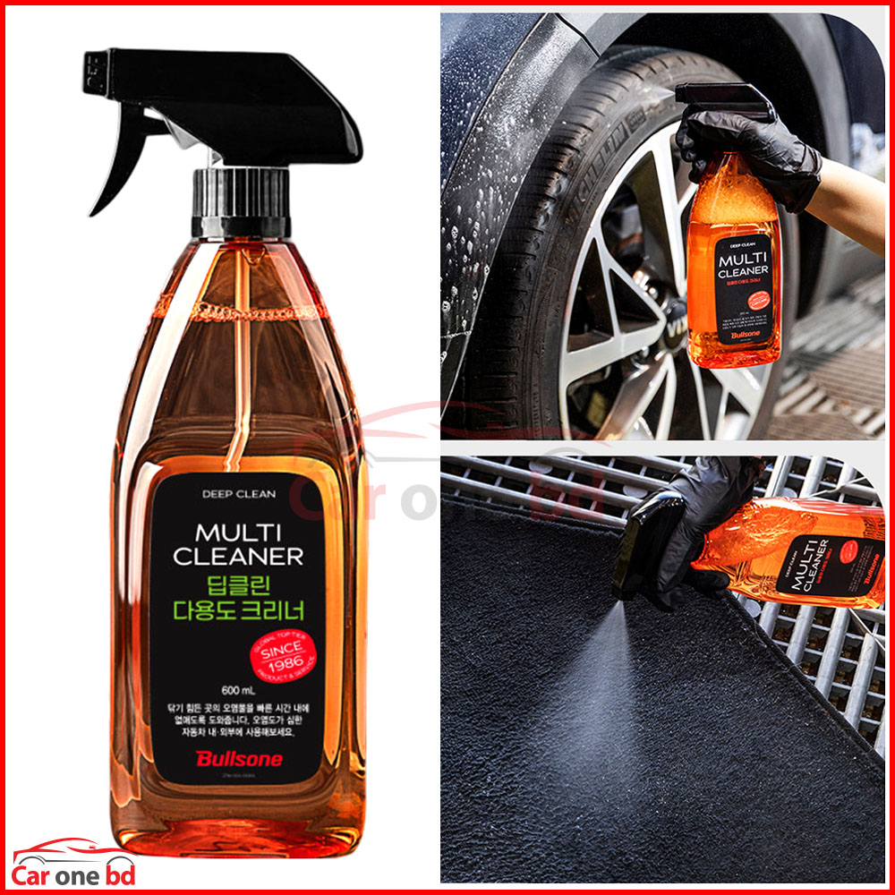 Bullsone Multi Cleaner – All-Purpose Car Interior & Exterior Cleaner for Plastic, Fabric, and Glass