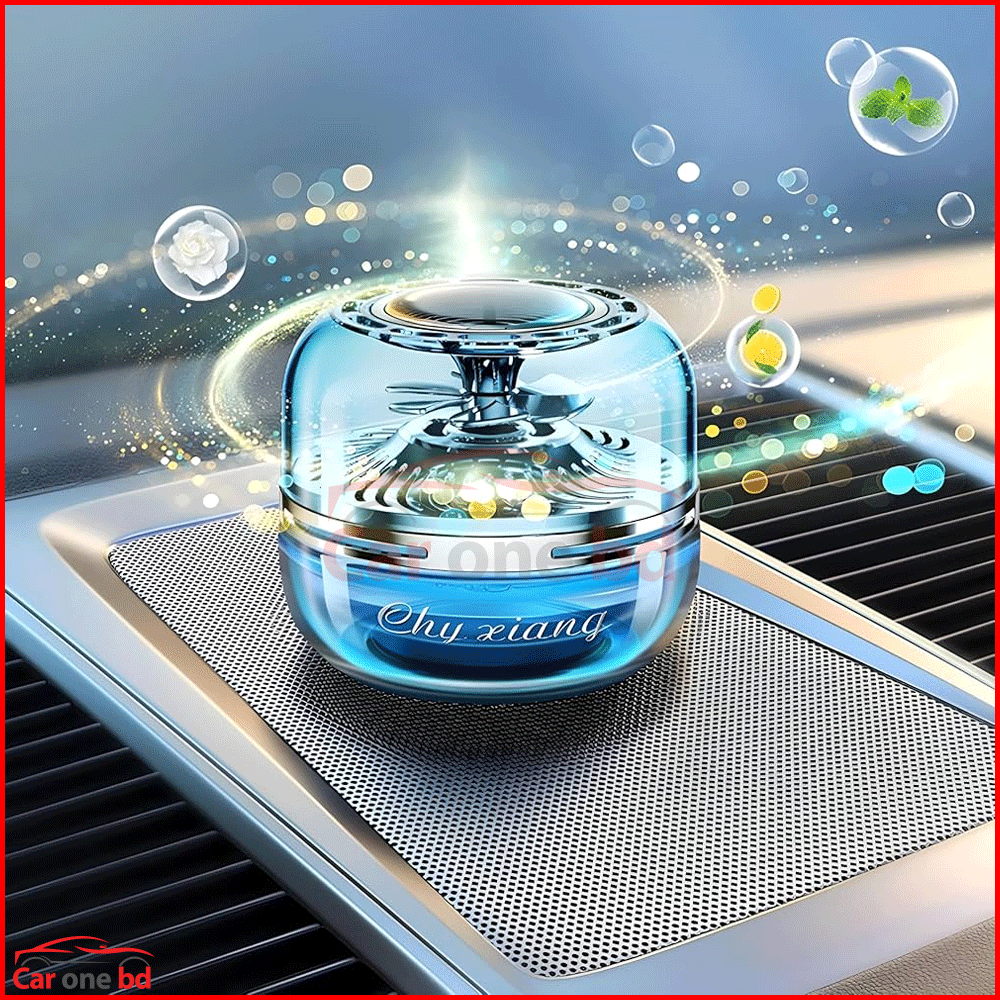 Chyxiang Car Solar Perfume with Rotating Showpiece – Stylish Dashboard Air Freshener