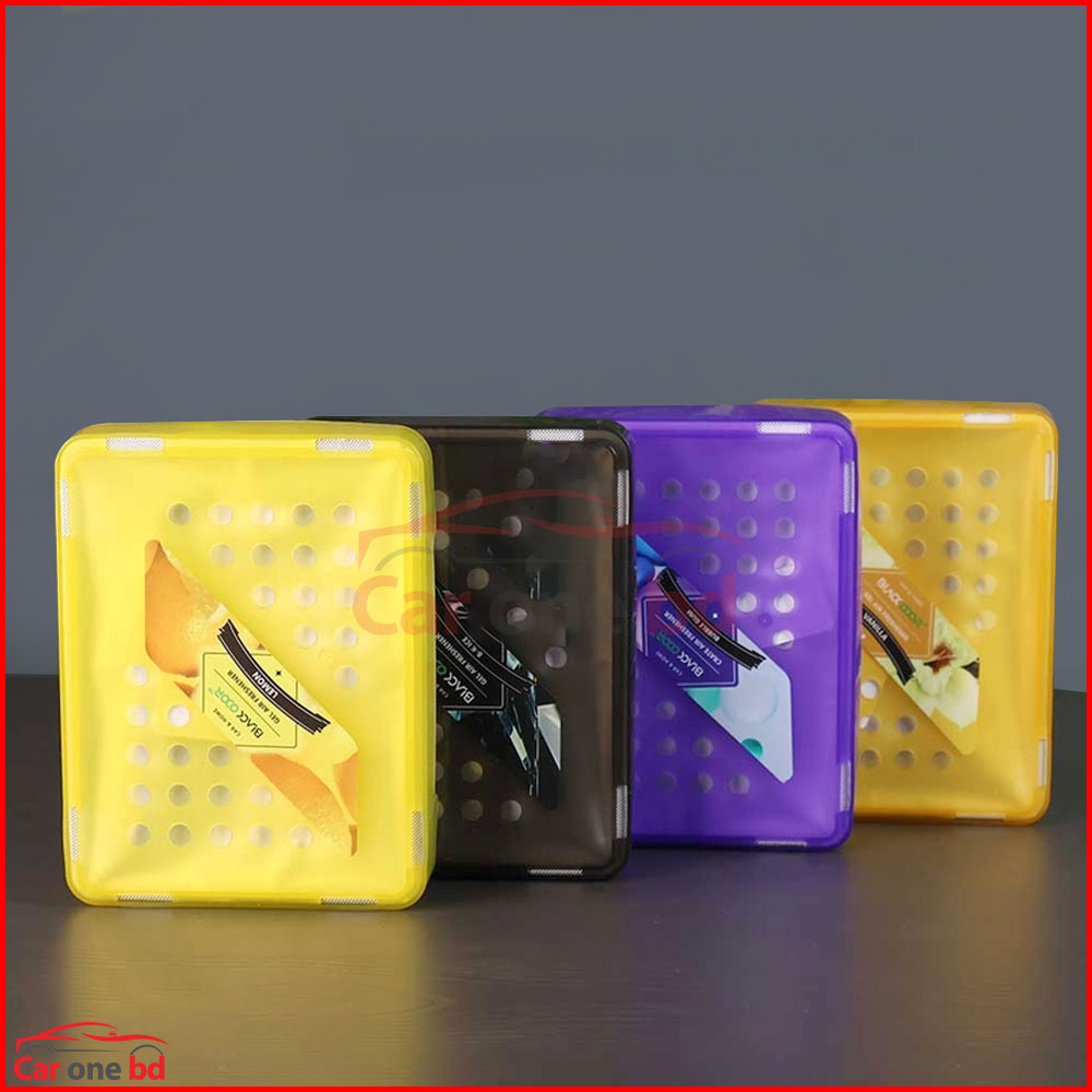 Black Odor Car Gel Perfume – Long-Lasting Under Seat Air Freshener for Fresh Drive