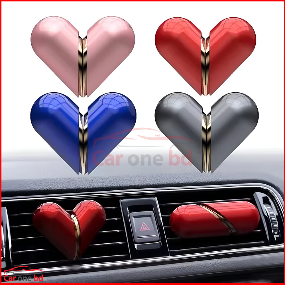 Loving Heart Car AC Vent Air Freshener – Stylish & Long-Lasting Fragrance