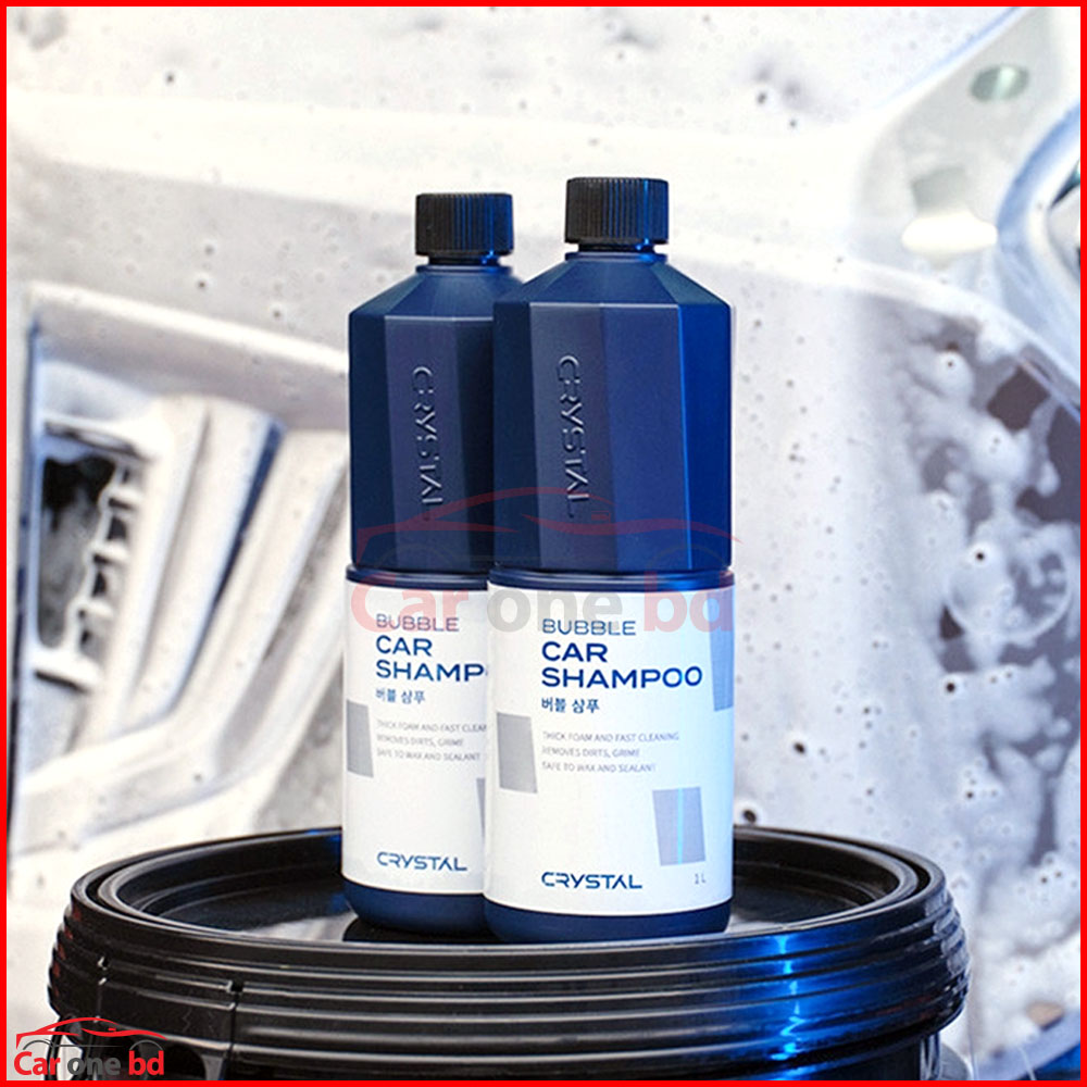Bullsone Crystal Bubble Car Wash Shampoo 1L – Rich Foam, Safe for All Paint Types
