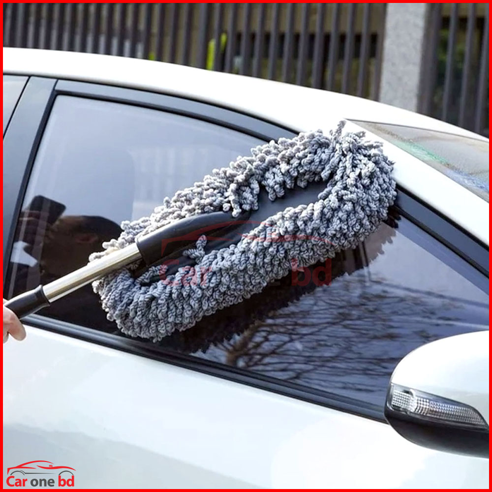 Bullsone Car Microfiber Duster – 2-in-1 Super Soft Interior & Exterior Cleaning Tool